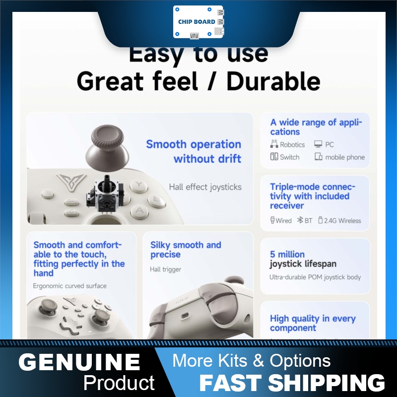 Board Game Io - Yahboom Triple-Mode Wireless-Gamecontroller mit Joystick und