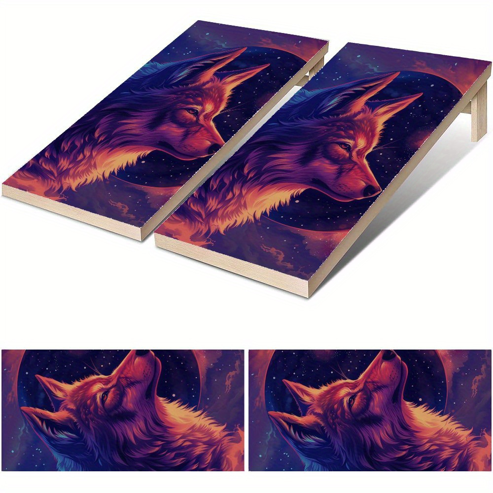 Board Game Film - Buntes, sternenklares, wasserdichtes Cornhole-Board aus Vinyl,