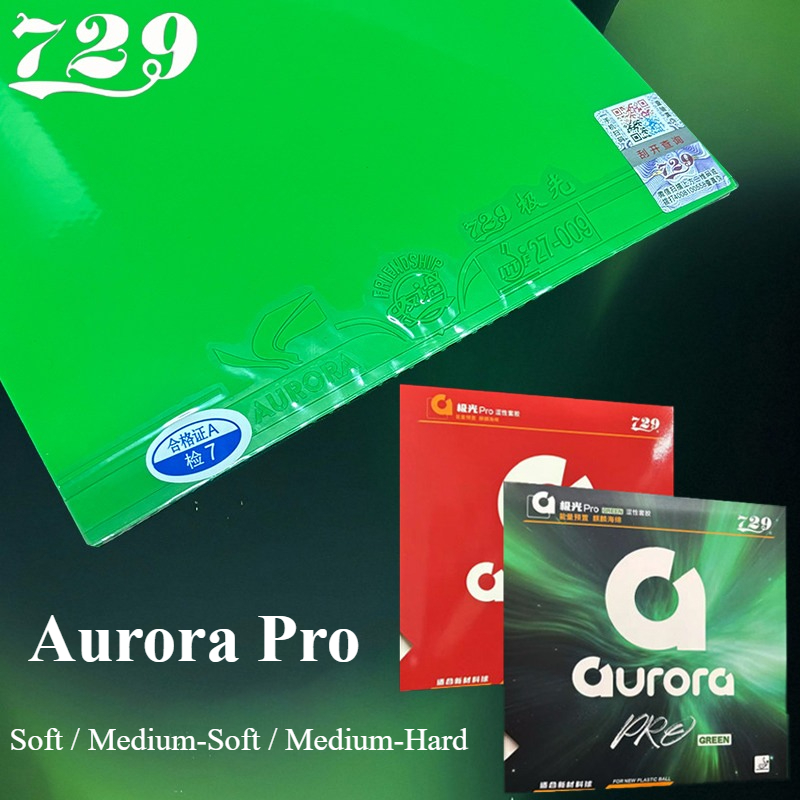 Board Game Table - 729 Friendship Aurora Pro Green Tischtennisbelag,