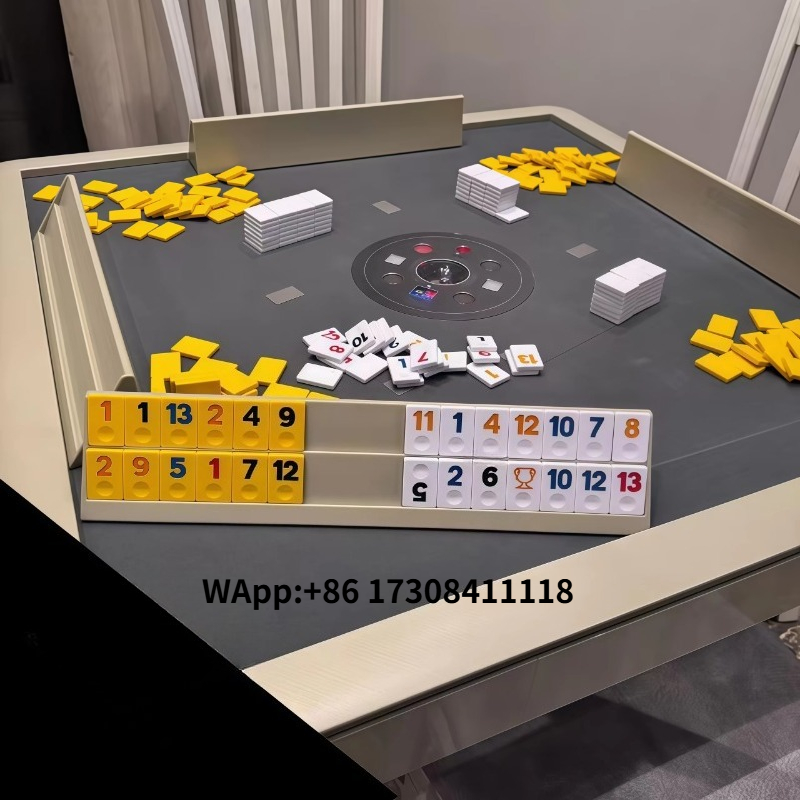Board Game Table - Inean Play Automatischer Shuffle-Okey-Rummy-Spieltisch Elektronische Mahjong-Maschine