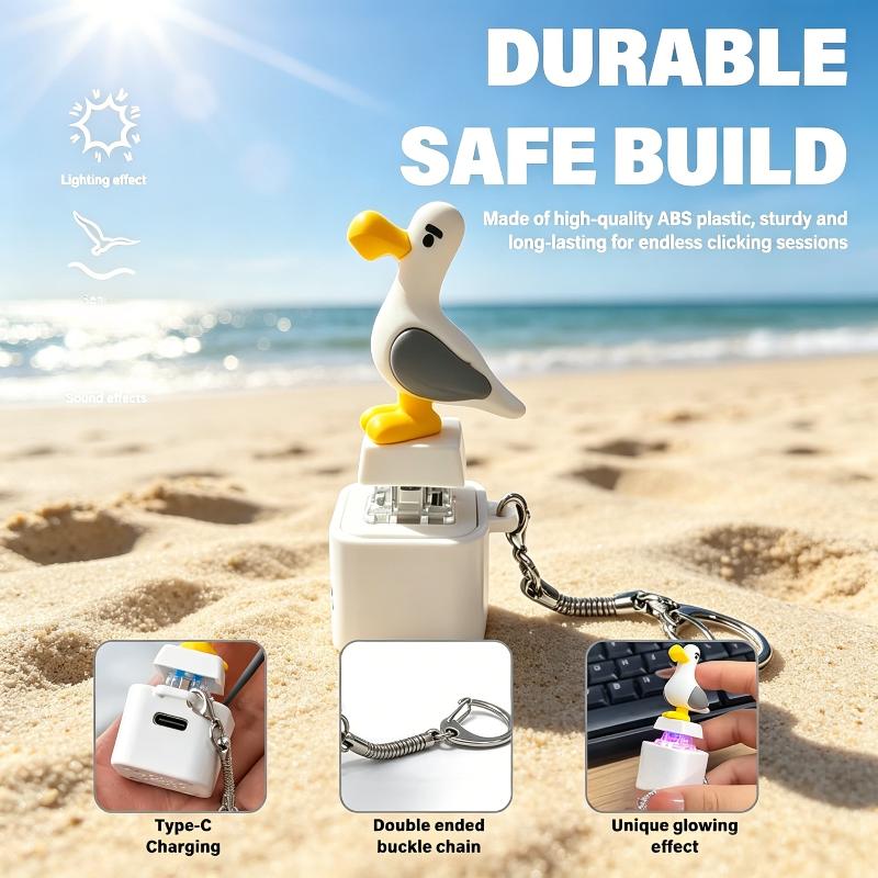 Board Game Quacks - Enten-Tastatur-Tastenkappen-Schlüsselanhänger, Quacky Duck Fidget Toy, sensorisches