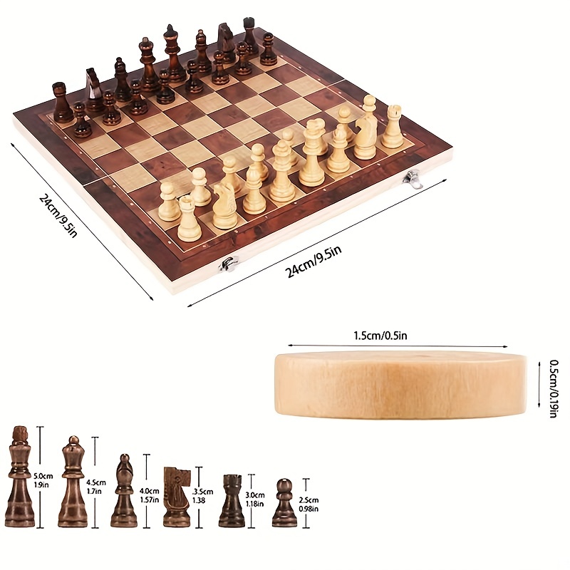 3-in-1-Schachbrett, klappbares – Board Game Quacks Bewertung und Preis